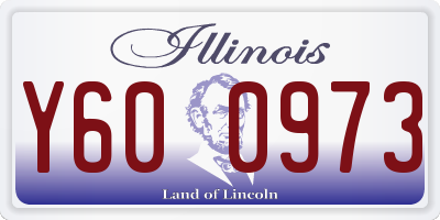 IL license plate Y600973