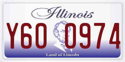 IL license plate Y600974