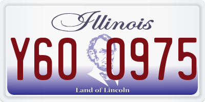 IL license plate Y600975