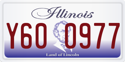IL license plate Y600977