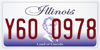 IL license plate Y600978