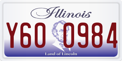 IL license plate Y600984