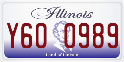 IL license plate Y600989