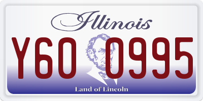 IL license plate Y600995