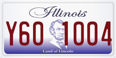 IL license plate Y601004