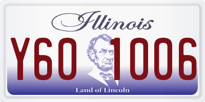 IL license plate Y601006
