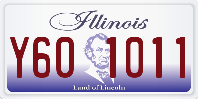 IL license plate Y601011