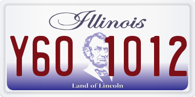 IL license plate Y601012
