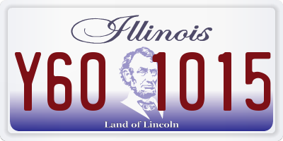 IL license plate Y601015