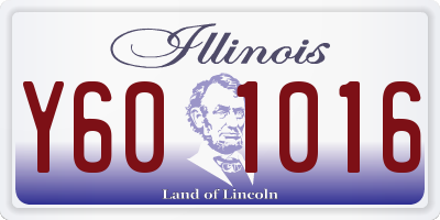 IL license plate Y601016