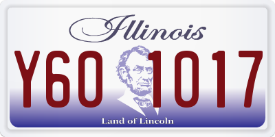 IL license plate Y601017