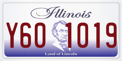 IL license plate Y601019
