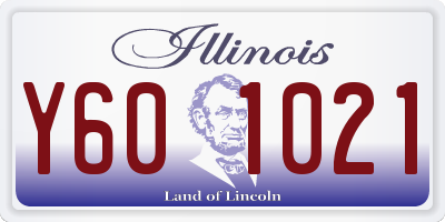 IL license plate Y601021
