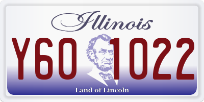 IL license plate Y601022