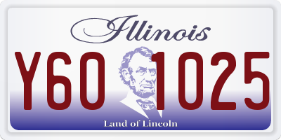 IL license plate Y601025