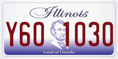 IL license plate Y601030