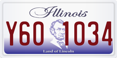 IL license plate Y601034