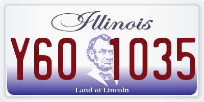 IL license plate Y601035