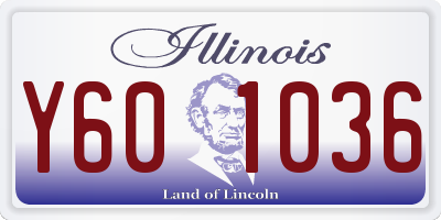 IL license plate Y601036