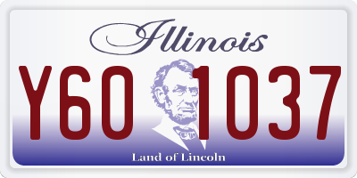 IL license plate Y601037