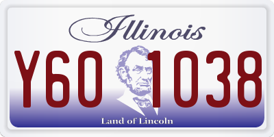 IL license plate Y601038