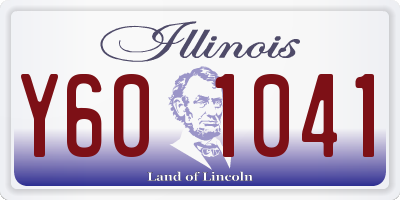 IL license plate Y601041