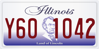 IL license plate Y601042