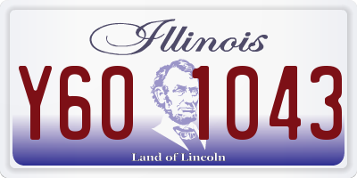 IL license plate Y601043