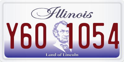 IL license plate Y601054