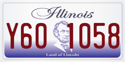 IL license plate Y601058