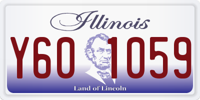 IL license plate Y601059