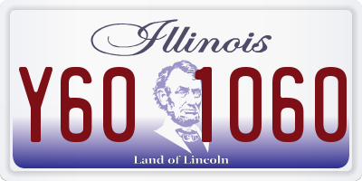 IL license plate Y601060