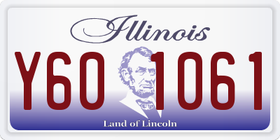 IL license plate Y601061