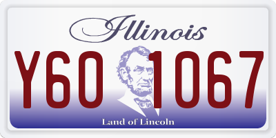 IL license plate Y601067