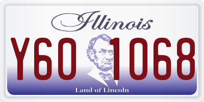IL license plate Y601068