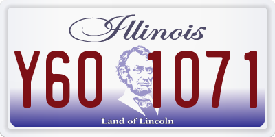 IL license plate Y601071