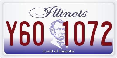 IL license plate Y601072