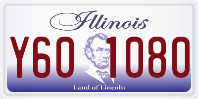 IL license plate Y601080