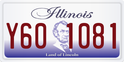 IL license plate Y601081
