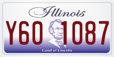 IL license plate Y601087