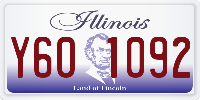 IL license plate Y601092