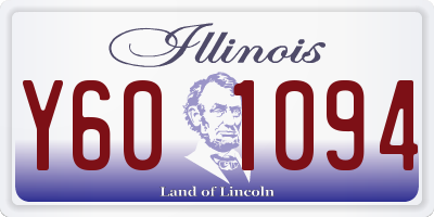 IL license plate Y601094