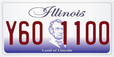 IL license plate Y601100