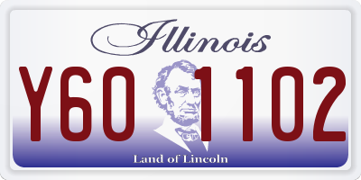 IL license plate Y601102
