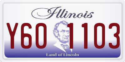 IL license plate Y601103