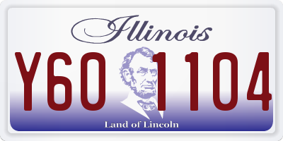 IL license plate Y601104