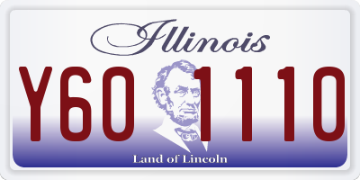 IL license plate Y601110