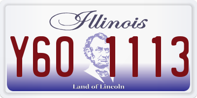 IL license plate Y601113