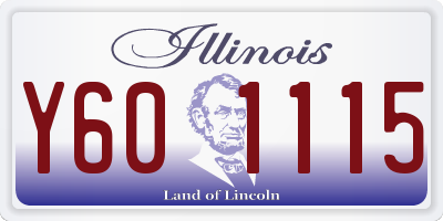 IL license plate Y601115