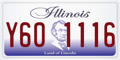IL license plate Y601116